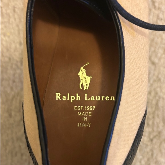 Ralph Lauren Black and Cream Women's Shoes - Picture 2 of 10